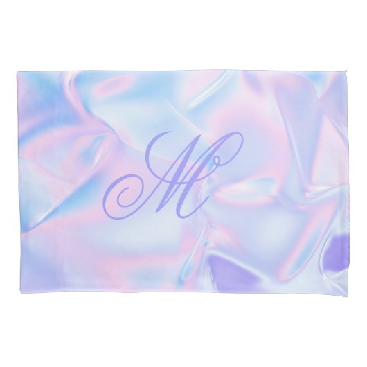 Housse D'oreillers Pillowcases de Pastel initial monogramme (devant-gauche)