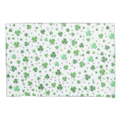 Housse D'oreillers Pillowcases - Douches de Shamrocks (devant-gauche)