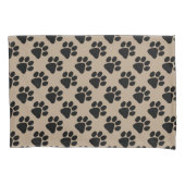 Housse D'oreillers Pillowcases - Empreinte de patte chiot (devant-gauche)