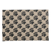 Housse D'oreillers Pillowcases - Empreinte de patte chiot (devant-Droit)