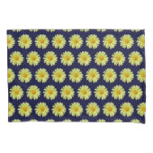 Housse D'oreillers Pillowcases - Jaune Daisée sur le ciel de minuit (devant-gauche)