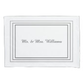 Housse D'oreillers Pillowcases monogrammes (devant-gauche)