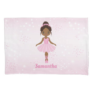 Housse D'oreillers Pilote Ballerina rose Tutu afro-américaine