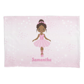 Housse D'oreillers Pilote Ballerina rose Tutu afro-américaine