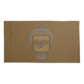 Housse D'oreillers Pilote de crâne d'Halloween (Dos)