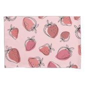 Housse D'oreillers Pilote Motif fraise (devant)