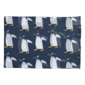 Housse D'oreillers Pingouins : Petite aquarelle foncée (Dos)