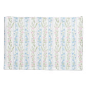 Housse D'oreillers Pink and Blue Grandmillennial Reversible | Name (Dos)