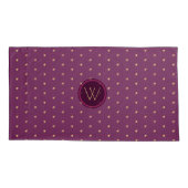 Housse D'oreillers Pink avec Coussin Coque or Accent (Dos)
