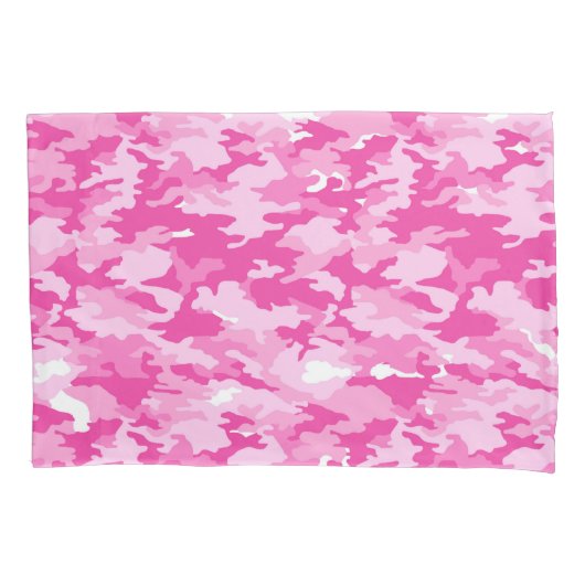 Housse D'oreillers Pink Camo Pattern – Breast Cancer Awareness (devant)