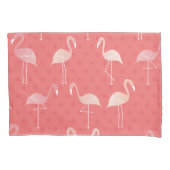 Housse D'oreillers Pink Coral Red Flamingo Seamless Pattern (devant)