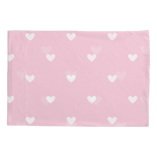 Housse D'oreillers Pink Hearts  (Dos)