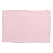 Housse D'oreillers Pink Polka Dot Flower Coque Coussin monogramme (Dos)