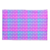 Housse D'oreillers Pink, Purple, Blue Diamond Pattern (Dos)