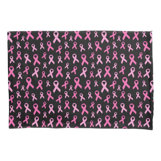 Housse D'oreillers Pink Ribbon Breast Cancer Awareness Pattern (devant)