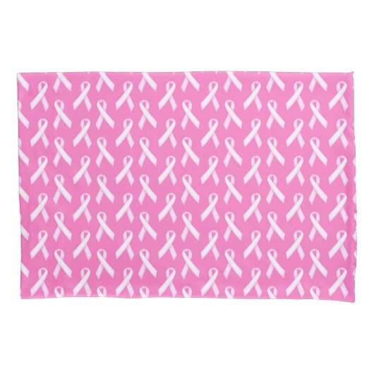 Housse D'oreillers Pink Ribbon Pattern – Breast Cancer Awareness (devant)