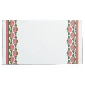 Housse D'oreillers Pink Water Lys Bordé sur Blanc pour Customiser (devant-Droit)