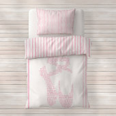 Housse D'oreillers Pink Watercolor Stripes