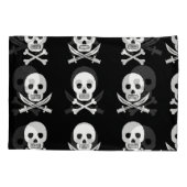 Housse D'oreillers Pirate Skuls Crossbones Motif sans couture (Dos)