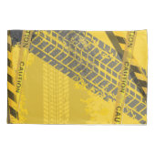 Housse D'oreillers Piste noire trace jaune (Dos-gauche)