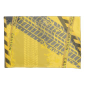 Housse D'oreillers Piste noire trace jaune (devant-gauche)