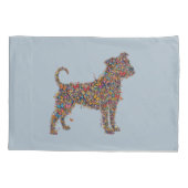 Housse D'oreillers Pitbull Butterfly Silhouette | Reversible Dog Mama (Dos)