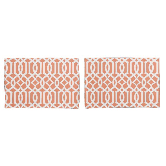 Housse D'oreillers PixDezines Indochine Trellis/do-it-yourself couleu (devant-Set)