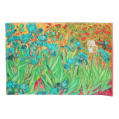 Housse D'oreillers PixDezines Van Gogh Irises/Turquoise/St. Remy (devant-gauche)
