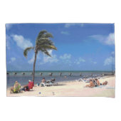 Housse D'oreillers Plage avec Palm de coco (devant-gauche)