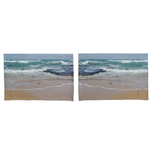 Housse D'oreillers Plage Océan Standard Pilotes (devant-Set)