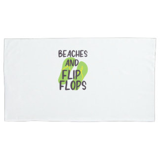 Housse D'oreillers Plages et tongs