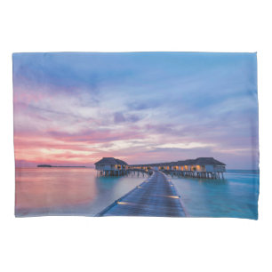 Housse D'oreillers Plages tropicales Bungalows Maldives