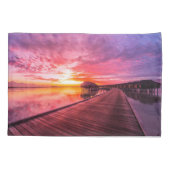 Housse D'oreillers Plages tropicales | Coucher de soleil aux Maldives (Dos)