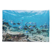 Housse D'oreillers Plages tropicales | Esturgeon Parmi le corail (Dos)