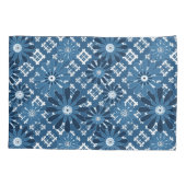 Housse D'oreillers Plaid checkered moderne abstrait sans couture bl (Dos)
