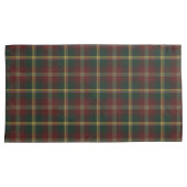 Housse D'oreillers Plaid de tartan de feuille d'érable. Tartan de (devant-Droit)