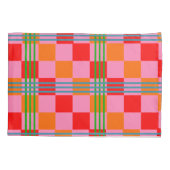 Housse D'oreillers Plaid Rétro (Dos)