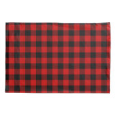 Housse D'oreillers Plaid rouge (Dos)