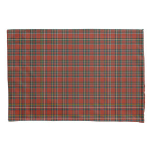 Housse D'oreillers Plaid royal rouge et bleu d'écossais de Stewart