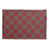 Housse D'oreillers Plaid Rustic Clan Stewart Red et Green Tartan (Dos)