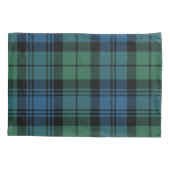 Housse D'oreillers Plaid Tartan Vert Bleu Motif Nouveau Accueil (Dos-gauche)