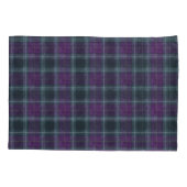 Housse D'oreillers Plaid violet et vert (Dos-gauche)