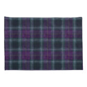 Housse D'oreillers Plaid violet et vert (Dos-Droit)
