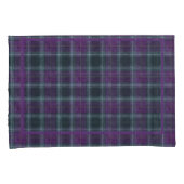 Housse D'oreillers Plaid violet et vert (devant-Droit)