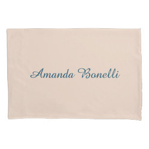 Housse D'oreillers Plaine rose Champagne Simple Minimaliste Moderne