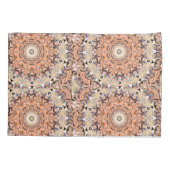 Housse D'oreillers Plaisir orange et blanc (Dos-gauche)
