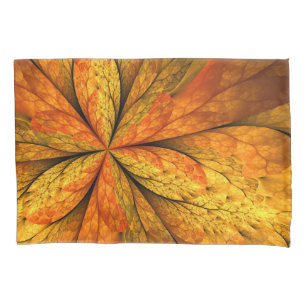 Housse D'oreillers Plante d'automne, art abstrait moderne de feuille
