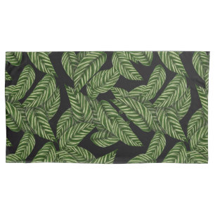 Housse D'oreillers Plante de feuille tropicale moderne Imprimer