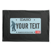 Housse D'oreillers Plaque de licence Idaho Sasquatch (Dos)