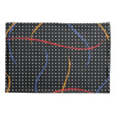 Housse D'oreillers Plaque et points de peinture rétro (Dos-gauche)